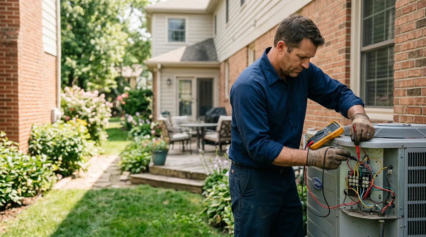 HVAC technician working near Waterville, MN